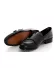 Pantofi barbati negri din piele naturala cu mic defect A4074